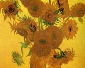 花瓶中的14朵向日葵 - 文森特·威廉·梵高